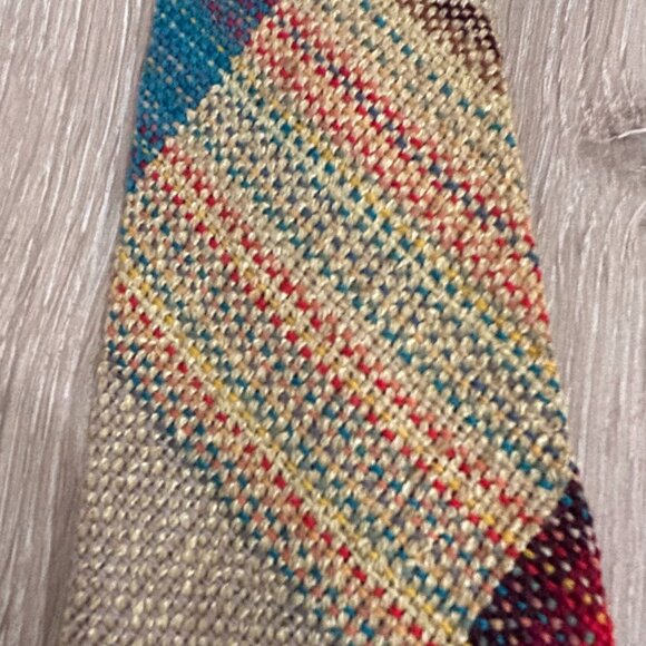 Los Wigwam Weavers El Ricos hand woven plaid tie - Picture 5 of 6